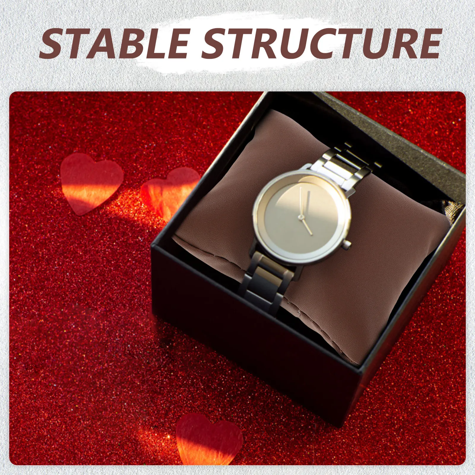 

10 шт. подушечек из ПУ для часов и браслетов, мягкие вкладыши для демонстрации в шкатулках для украшений, маленькие подставки для браслетов