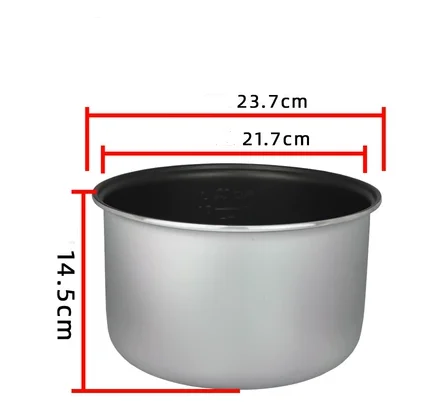 Bowl for multicooker Luazon, universal, 5 l, non-stick, gray 5146835 Rice Cooker Parts Kitchen Appliance Home Appliances