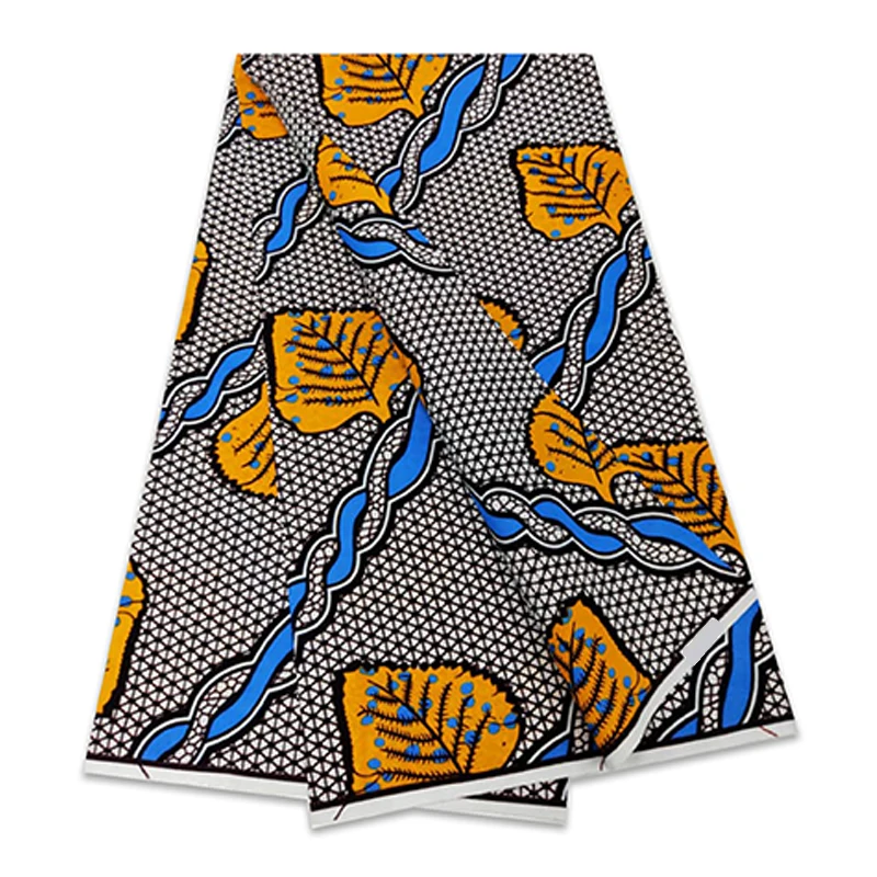 قماش شمع أنقرة ناعم وقابل للحقيق 100% قطن أنقرة مطبوع باتيك عالي الجودة شمع أفريقي نيجيريا لحفلات الفستان