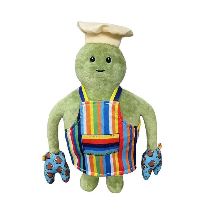 Аниме «Крихный шеф-повар», плюшевая игрушка, мультяшная анимационная кукла, милая зеленая кожаная кукла шеф-повара, коллекция фартуков, игрушка для подарков для детей