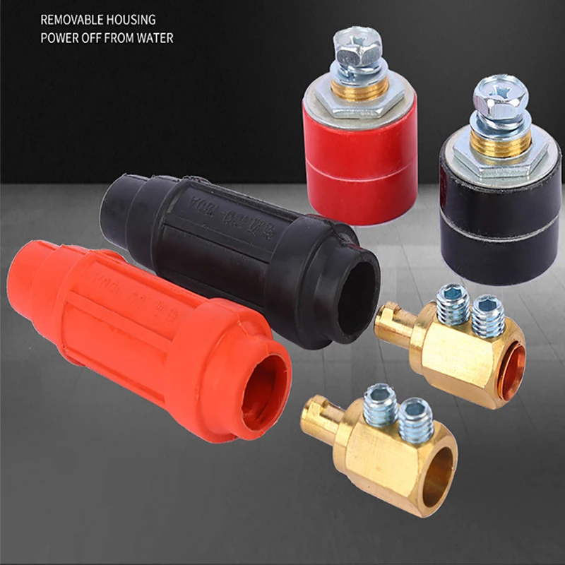 Chinese Square Cable Quick Connector Welding Machine Fast Plug Copper Fitting Female Male Cable Connector Socket AdaptorDKJ16-95