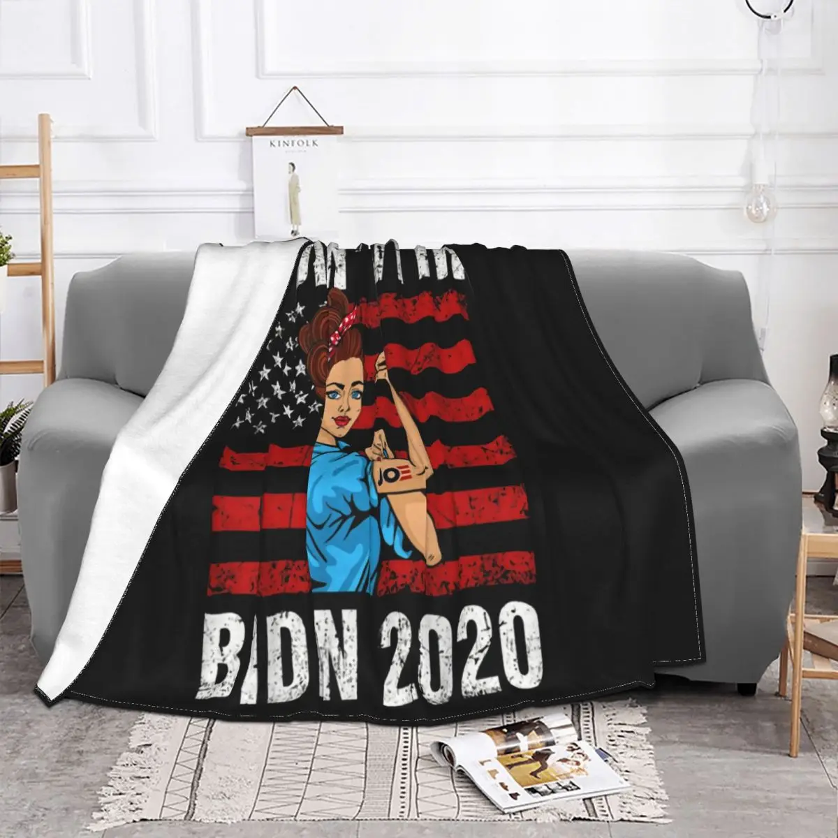 Ridin With Biden 2020 Joe For Us Presidential Election Vote Joe Casual Humour Cute Throw Blanket