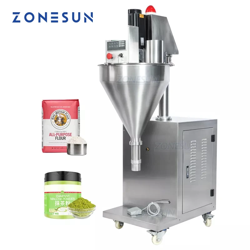 Zonesun ZS-FM2000 auger enchimento talco frasco de vidro vertical spice plástico china garrafa saquinho em pó enchimento máquinas grão