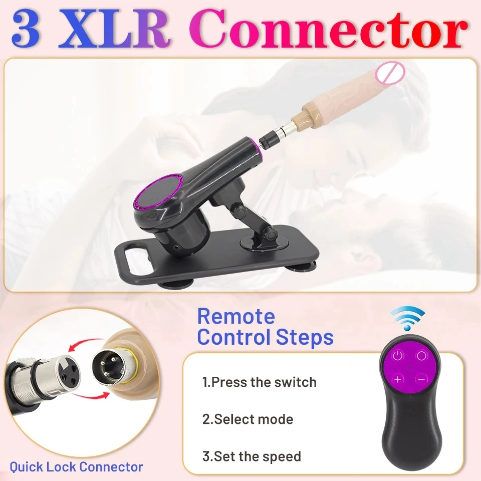 Newly Upgraded Wireless Remote Control Sex Machine for Women Automatic Masturbation Machine Pump Gun Love Machine Couple Sex Toy