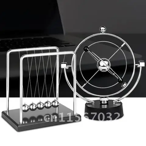 Science Physics Newton's Pendulum Modern Home Decoration Accessories Newton Balls Maglev Kit Cradle Balance Steel Balls.