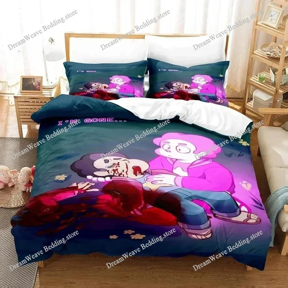 3D Print Kawaii Steven Universe Bedding Set Single Twin Full Queen King Size Set Aldult Kid Polyester Fashion Duvet Cover963963
