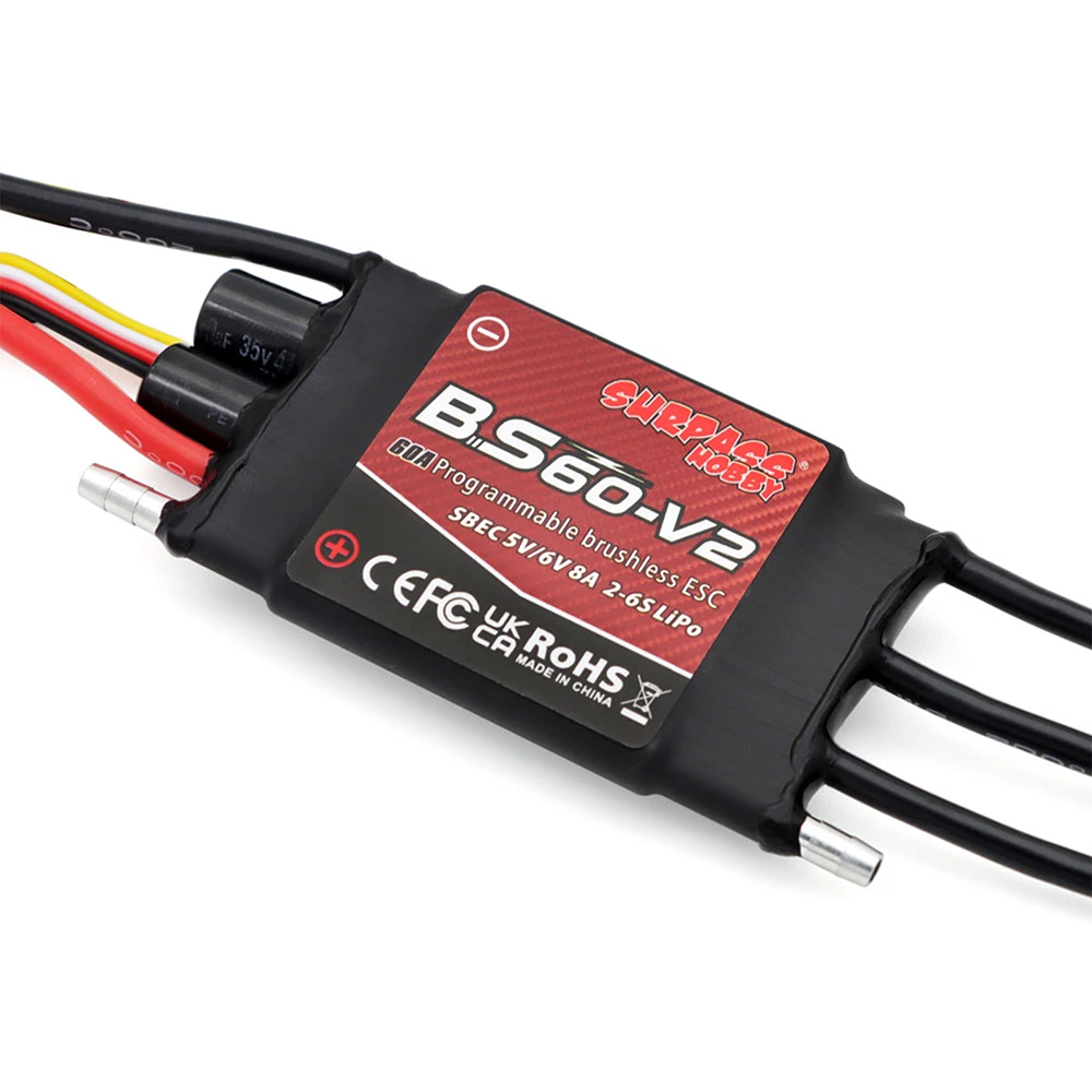 SURPASS HOBBY Barca Brushless ESC BS-V2 Serie 40A 50A 60A 80A 100A ESC 32 bit per barca RC