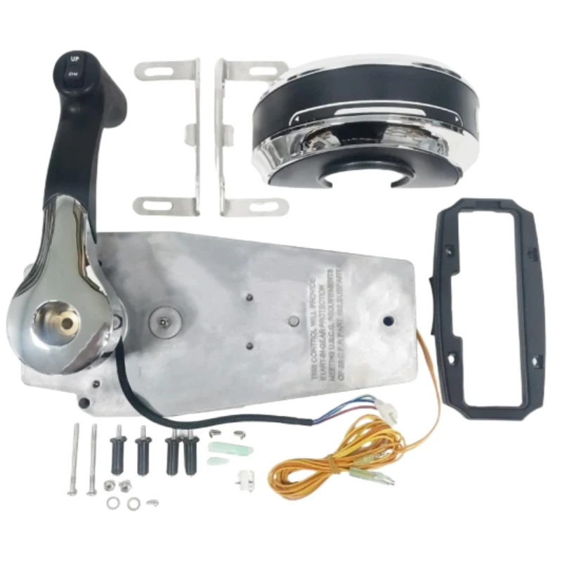 

Aftermarket Marine Parts Outboard Remote Control Box 8M0059686 for Top Mount with 2 Feet Trim Harness
