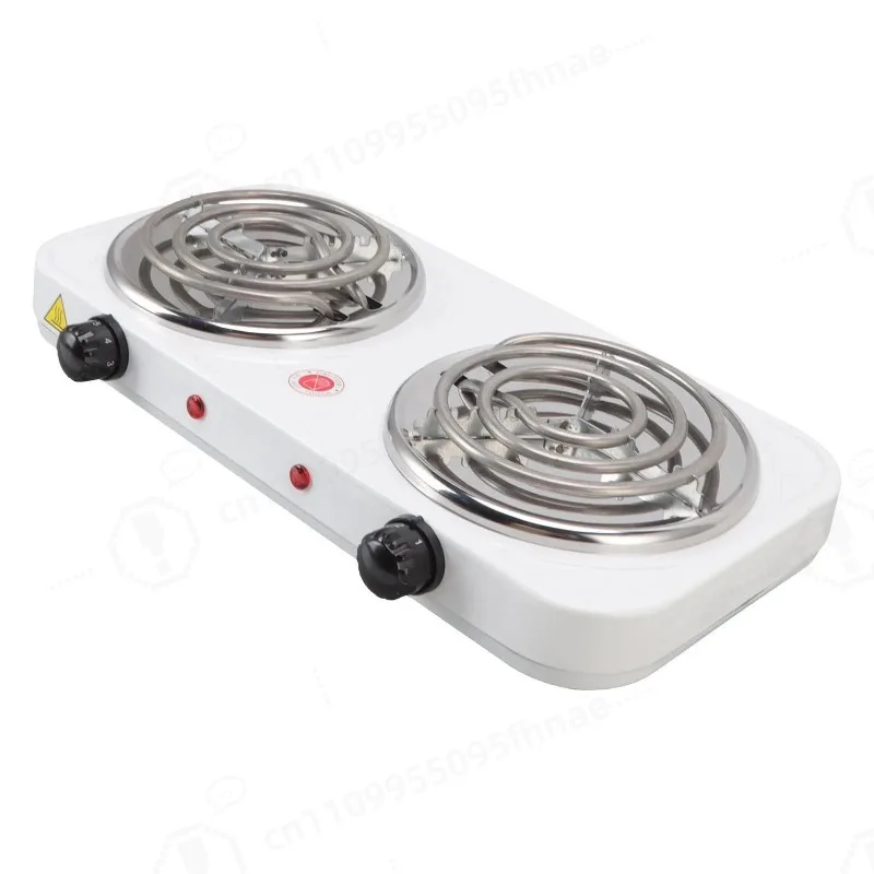 2000W 2 Burner Electric Countertop Stove, Portable Hot Plate with Overheat Protection, US Plug 110V for Home & RV Cooking