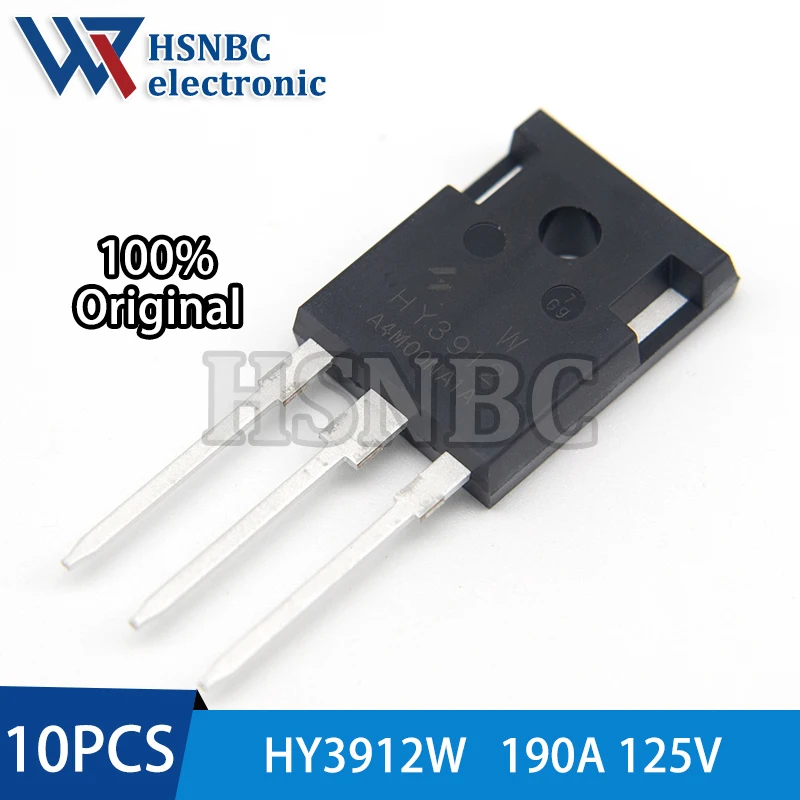 10PCS HY3912W HY3912 TO-247 190A 125V N-Channel Power MOSFET Transistor 100% New Original