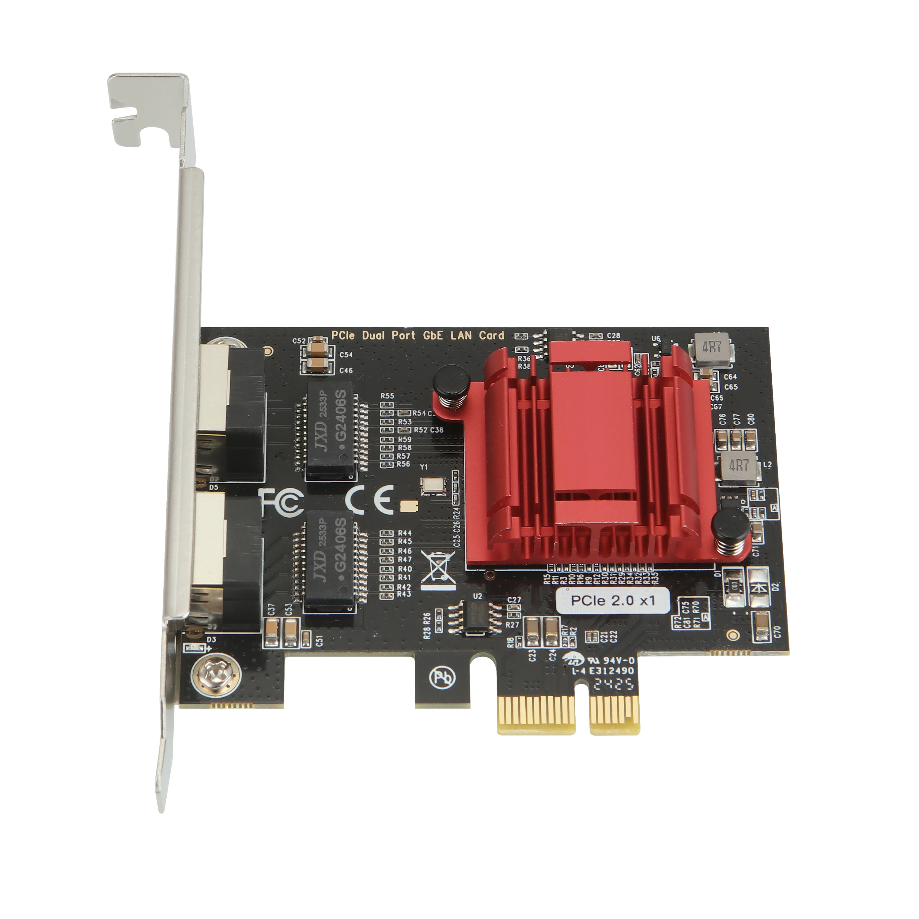 

Сетевая карта RJ-45 LAN, игровая, адаптивная, двухпортовая, Gigabit PCI-E, Fast Ethernet 10/100/1000 Мбит/с, чип Intel, игровая PCI-E карта