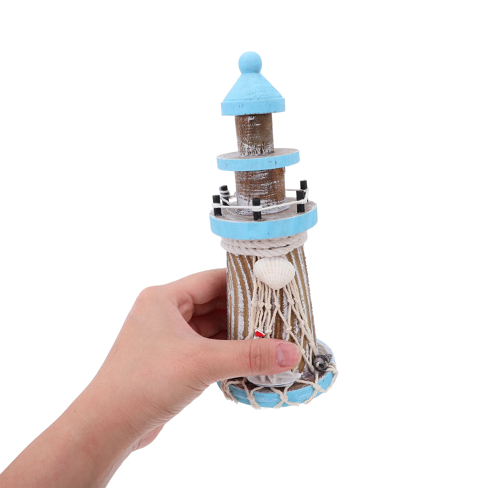 

19Cm Rustic Finish Lighthouse Statue for Nautical Home Decor Beach House Office Desk Ocean Theme Party Decoration Accessory