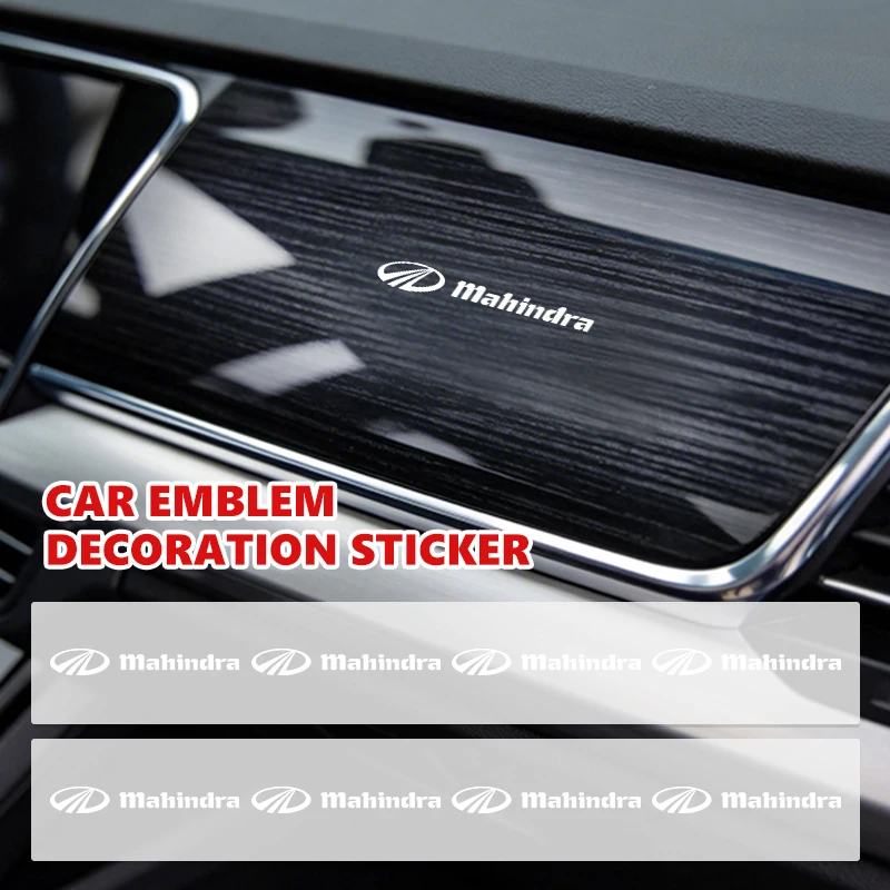 Car Logo Emblem Rear Trunk Stickers Badge Accessories For Mahindra Scorpio KUV100‌ Roxor‌ Pik Up XUV700‌ XUV3XO Pik Up 4x4