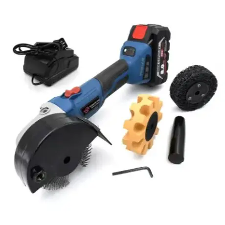 Battery Charging Cordless Stainless steel Wire drawing Tool for Rust removal Decal Remove Hand-Held Surface Preparation Tool