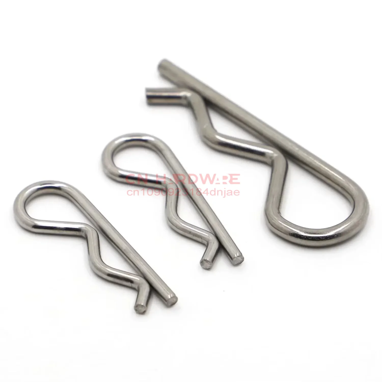 304 Stainless Steel R Pins RC Body Clip B-type R-type Cotter Pin Wave Circlip Card Pin Hairpin Pins Car Truck Buggy Shell Pins