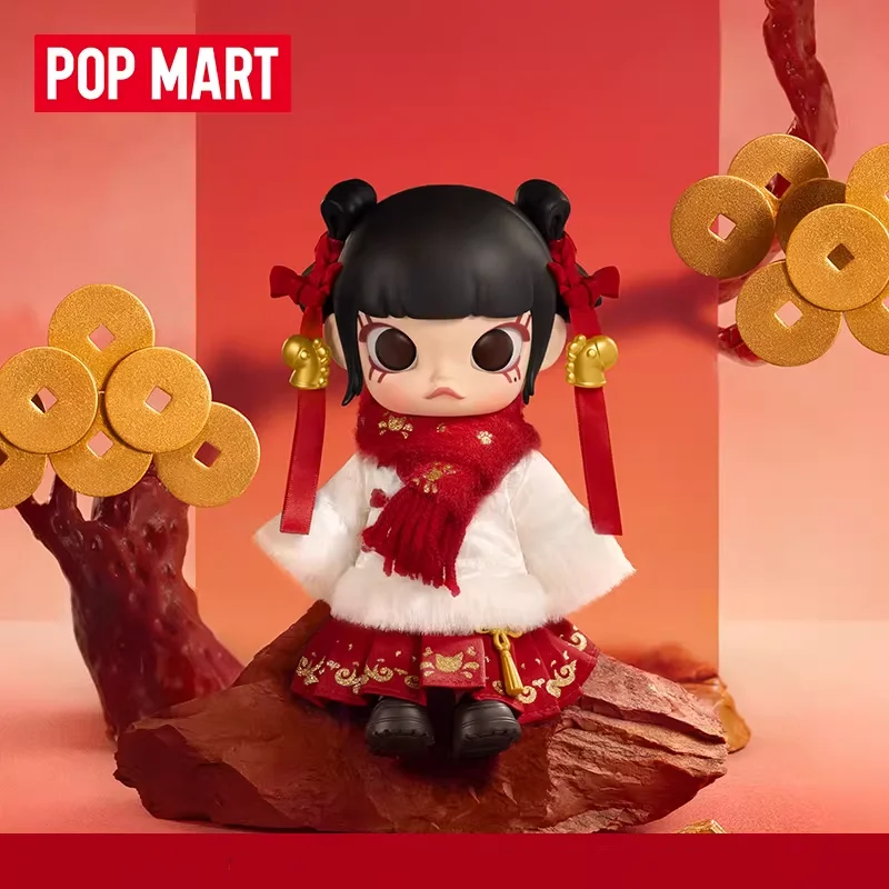 

POPMART MOLLY Get Rich Quick Series 1/8 Anime Action Figure Blind Box Toys Mystery Box Guess Bag Desktop Ornaments Collection