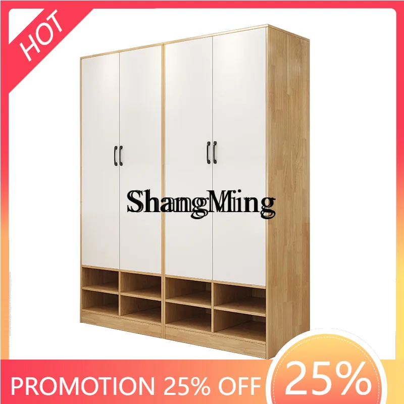 

ZYY simple advanced exquisite solid wood wardrobe simple large capacity bedroom locker wardrobe furniture