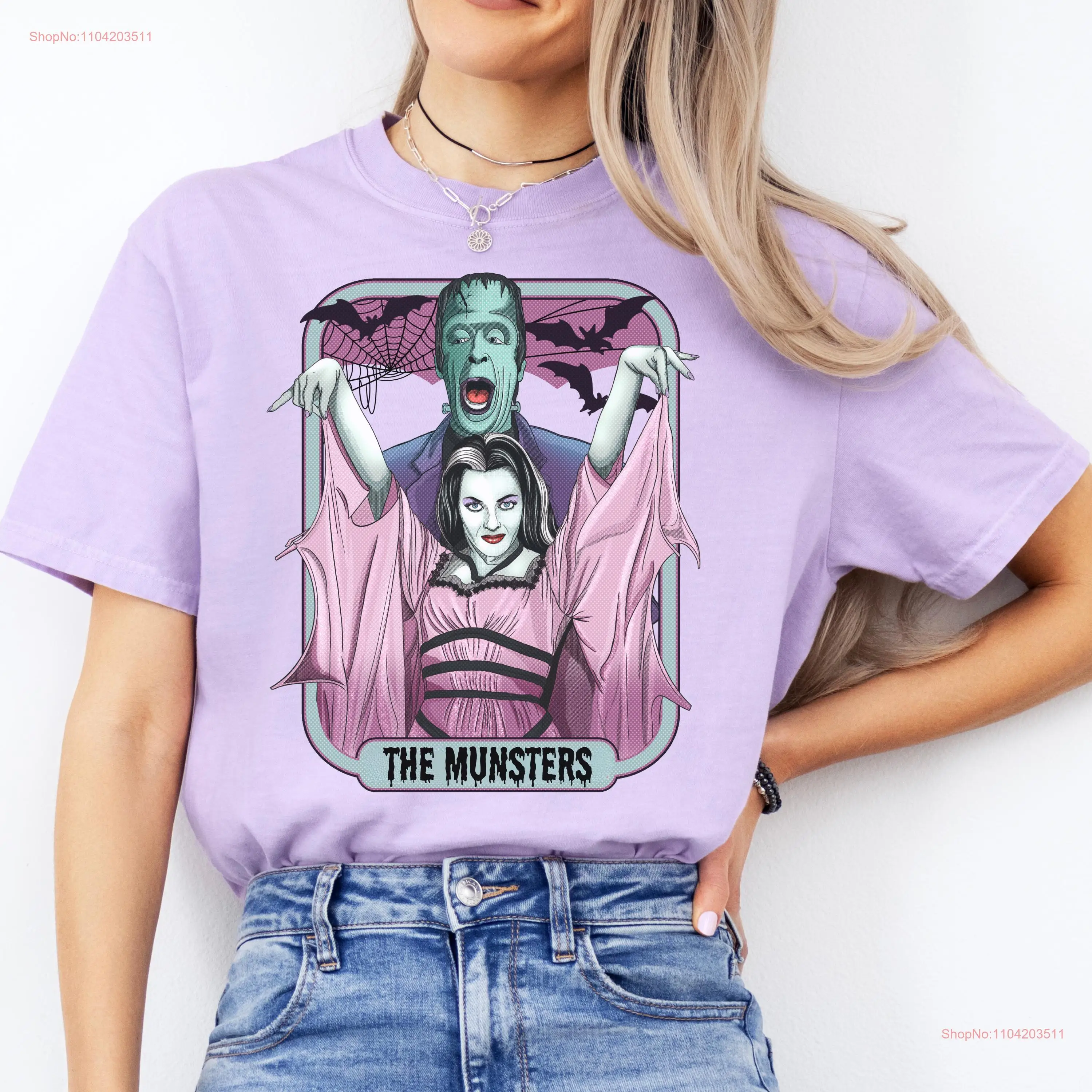 Cute The Munsters T Shirt Comfort Colors Goth Family Gothic Horror Icons Lily Herman Spooky Ghoulies Idea