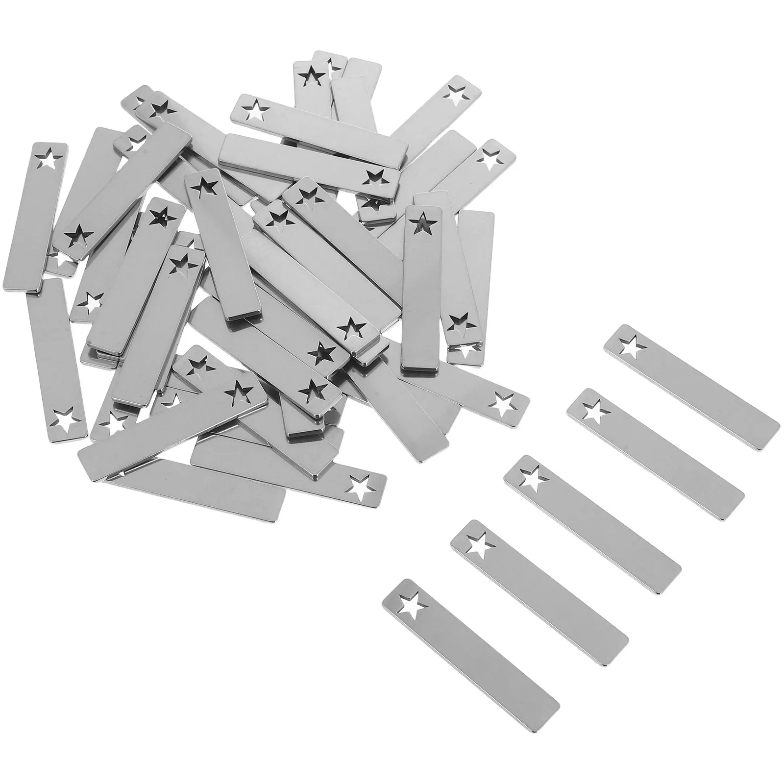 50Pcs Rectangle Met…