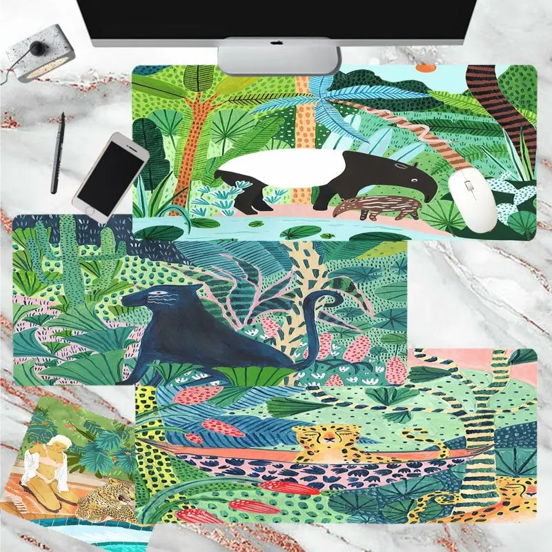 

Tropical Plants Mousepad Your Own Mats Keyboards Mat Rubber Gaming mousepad Desk Mat Size for Game Keyboard Pad for Gamer