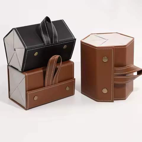 2-in-1 Multi-slot Portable Glasses Organizer 3/4/5/6 Multi-slot Eyeglasses Storage Display Travel Sunglasses Case PU Eyewear Box