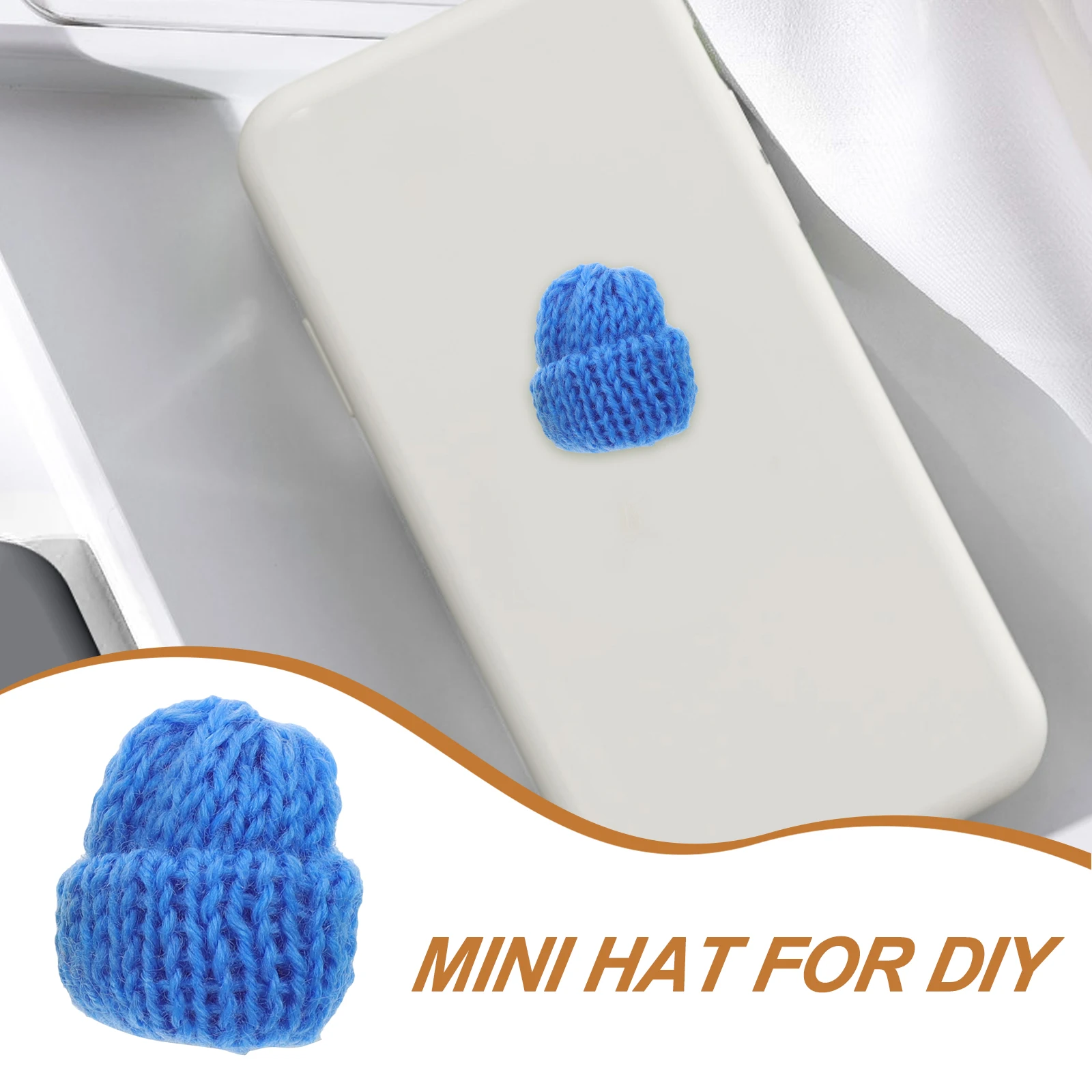 

20Pcs Premium Mini Hat Decorations Knitting Crochet Hats Craft Supplies For Kids Girls Toys Party Decorations Assorted Color