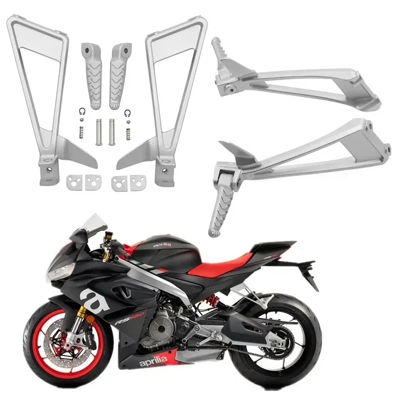 

Для Aprilia RS660 2021-2023 аксессуары для мотоциклов задние пассажирские подножки подножки монтажный кронштейн двигателя