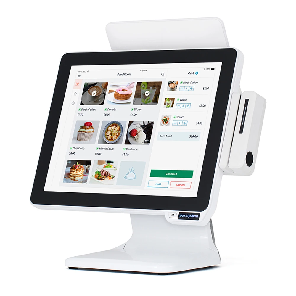 

15 Inch Windows 10 True Flat Touch Screen All In One Cash Register/POS Terminal/POS System