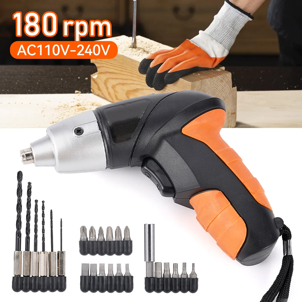 

24Pcs/Set 4.8V Cordless Mini Electric Screwdriver Set with Lithium Battery Impact Driver Drill Household Maintenance Repair Tool