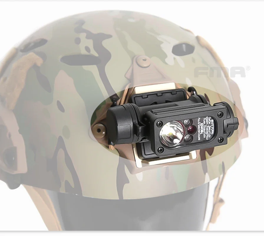 FMA Rattlesnake Compact II Hand Free Light IR / LED Survival Light Headlamp Tricolor Flashing Signal Lamp Helmet Accessory