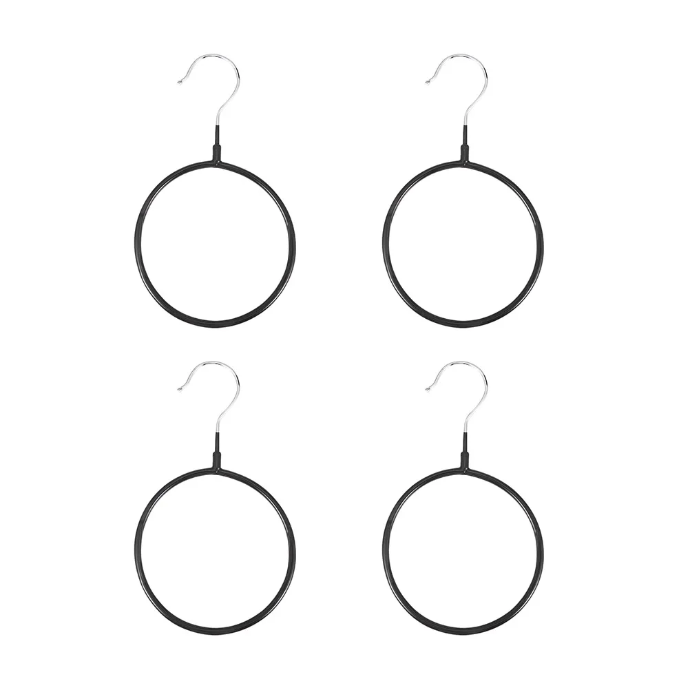 

4Pcs Belt Scarf Tie Hanger Hanger Wardrobe ganizer Multifunctional Tie Hook Storage Round Iron Hooks Home