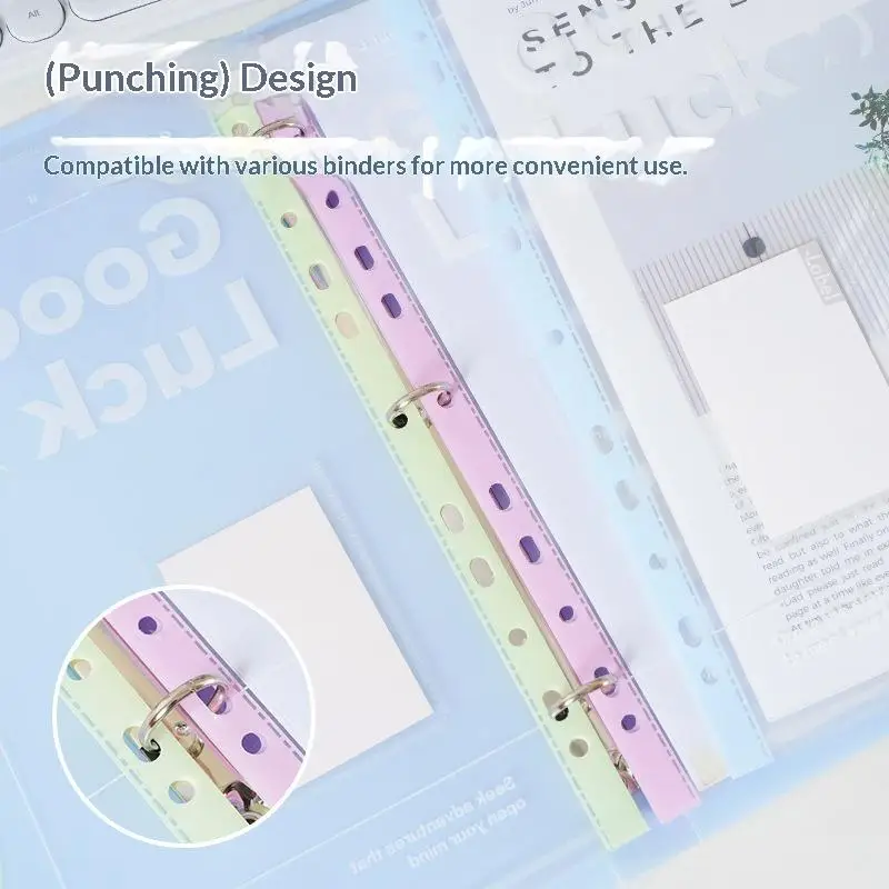 

1/4/5PCS A4 File Folder Transparent Detachable Data Book Students Stationery Office Storage Booklet School Office