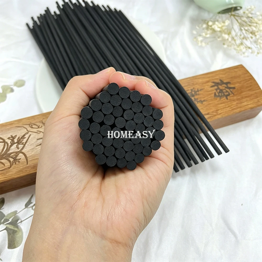 100Pcs 70cm Extra Long Black Fiber Reed Diffuser Stick Essential Oil Volatile Sticks Home Aroma Fragrance Refill Sticks