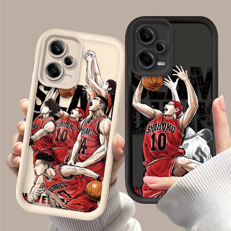 Anime Slam Dunk Soft Silicone Case for Xiaomi Redmi Note 13 12 11 Pro Plus 4G 5G 12S 11S 10S 10 9 9S Redmi 14C 13C 12C A3 12