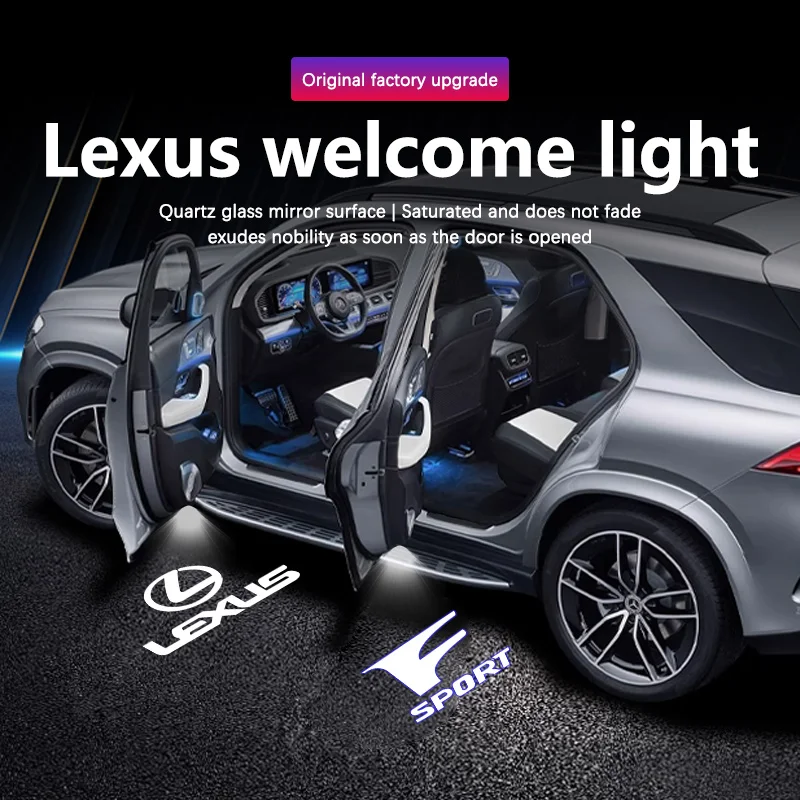 

LED Car Door Logo Projector Ghost Shadow Welcome Light for LEXUS ES200 ES250 ES260 ES300 ES330 ES350 RX300 RX330 RX350