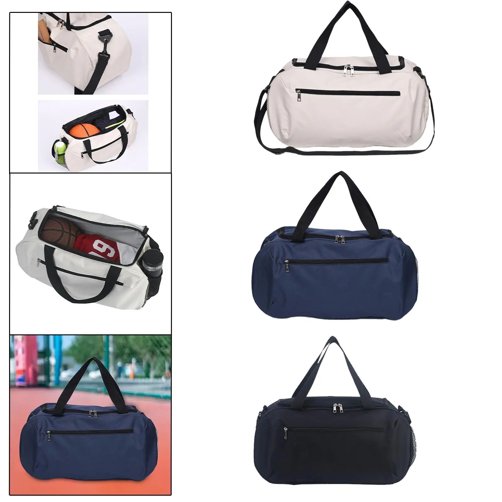 Sports Gym Bag Pouch Toiletry Travel Duffle Bag for Swimming Exercise Men Women