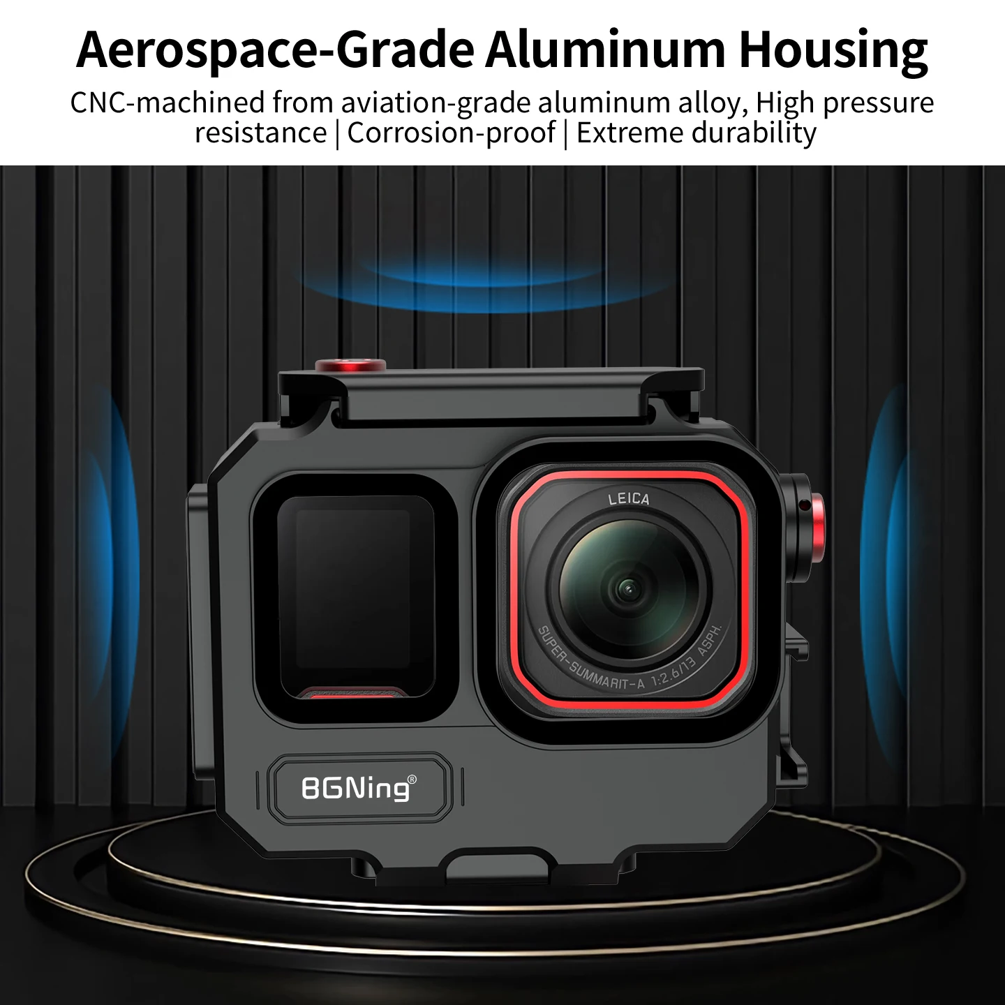 IP68 Wasserdichtes Metallgehäuse für Insta360 AcePro Ace Pro 2 Action-Kamera Unterwasser-Tauch-Magnetische Schnellverschluss-Halterung – Detail 14