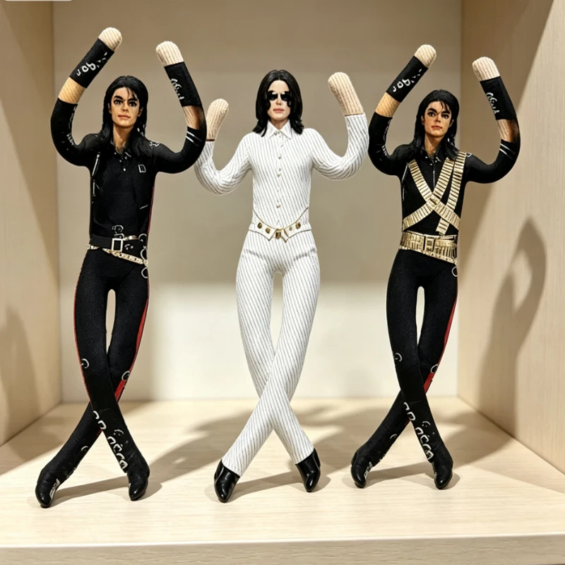 Michael Jackson Movable Joint Plush Stuffed Doll Anime Cosplay Prop Action Figure Home Room Decoration Collectible Gift for Fans view 3