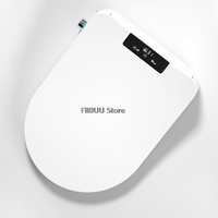 Electric Smart Bidet Toilet Seat Cover Instant Warm Water Remote Control Heated Seat Air Dryer Rear Wash Night Light Intelligent