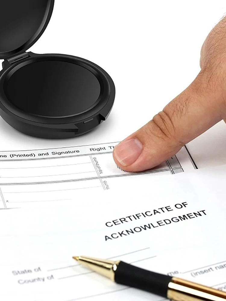 Plate-forme d'impression d'empreintes digitales Portable, Mini impression haute définition à séchage rapide, contrat de signature de boue, lavage rouge, bleu et noir