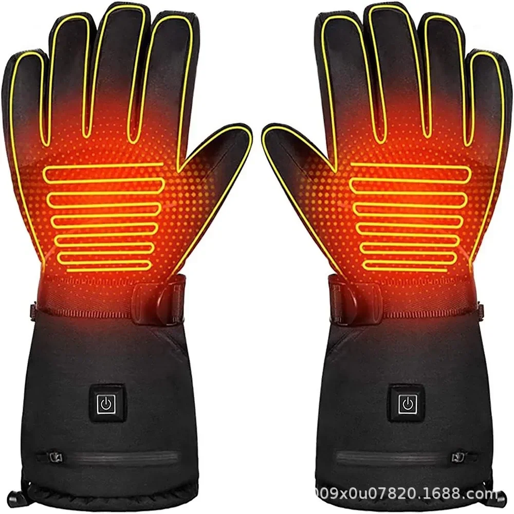 Sports Outdoor warm electronic heating gloves Rechargeable battery powered heating gloves Padded heating gloves USB