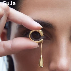 Modern Jewelry Elegant Temperament Metal Tassel Clip Earrings For Women Party Gifts Simply Style Ear Accessories Hot Selling
