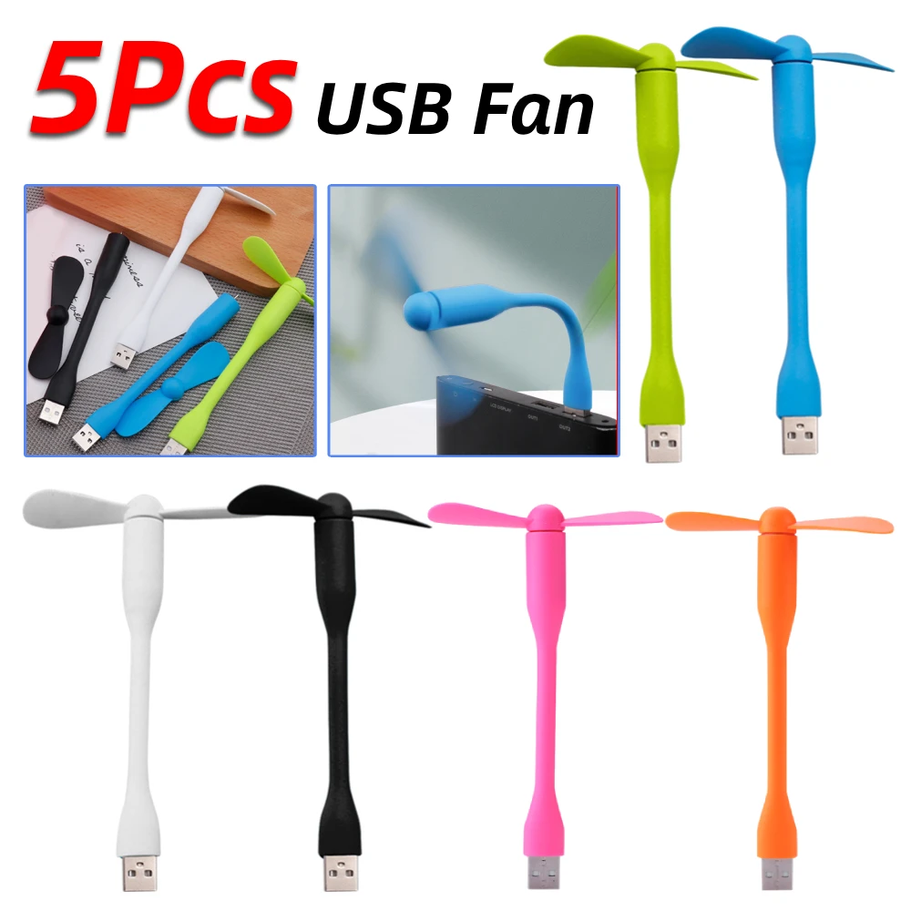 

Flexible Portable Mini Fan for Power Bank Notebook Computer Summer Travel Cooling Cooler Phone USB Gadgets Fans Summer Gift