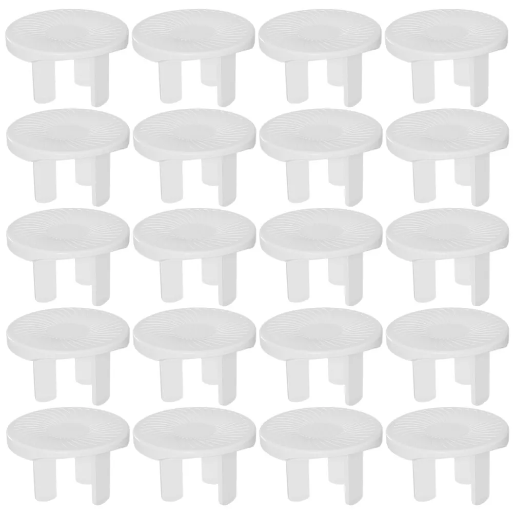 

20 шт. Защитные заглушки для розеток от детей, многоразовые электрические защитные колпачки для трехконтактных розеток, для безопасности малышей