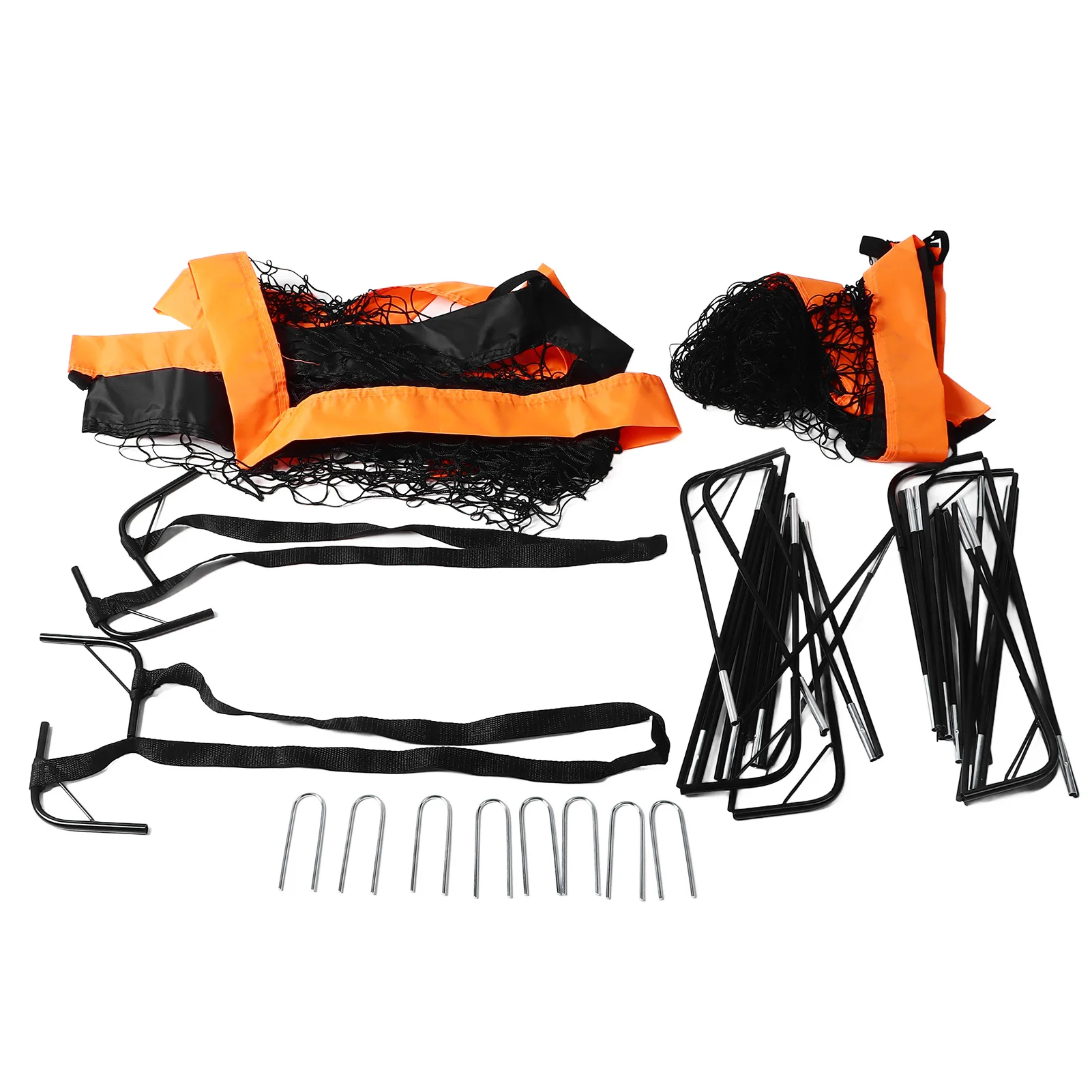 

Portable Soccer Goal Rectangle Fiberglass Oxford Cloth Backyard Soccer Nets Stable Easy To Secure Adjustable Height for Indoor
