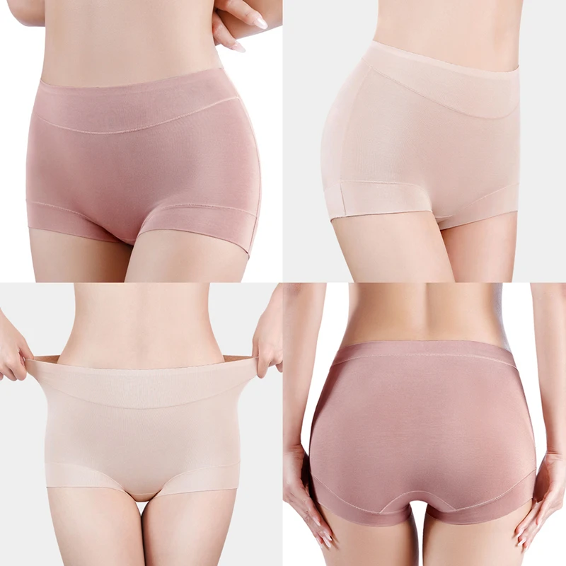 Culotte en coton taille haute pour femme, grande taille, sous-vêtements féminins M-4XL, boxers, shorts, caleçons confortables, lingerie intime sexy,