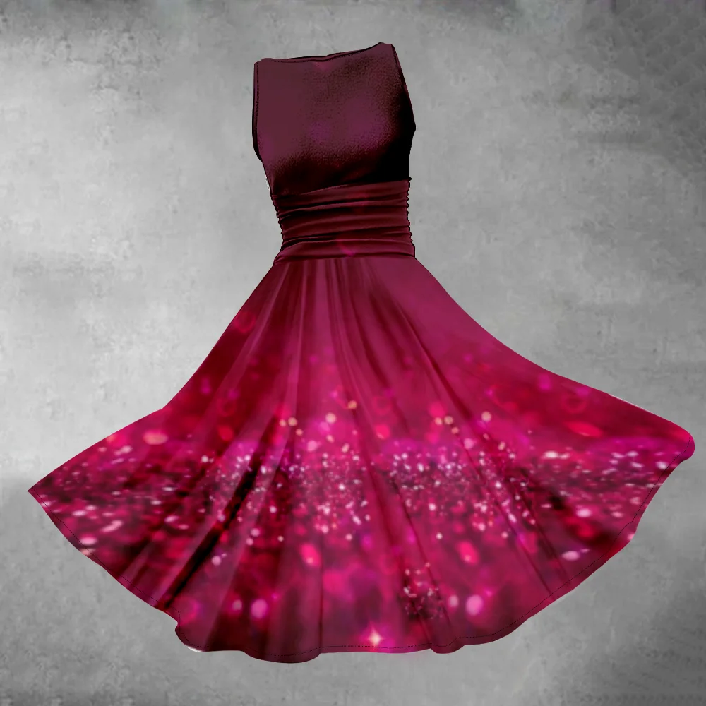 

Fashion Summer Dresses 2024 Casual Beach Sleeveless Dress Simple Elegant Dresses Women Party Dress Girl Sundress Resort Vestido