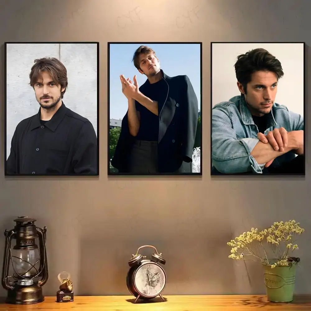 Famous Actor Lucas Bravo Poster High-definition Art Sticker Self Adhesive Waterproof Home Decoration For Living Room