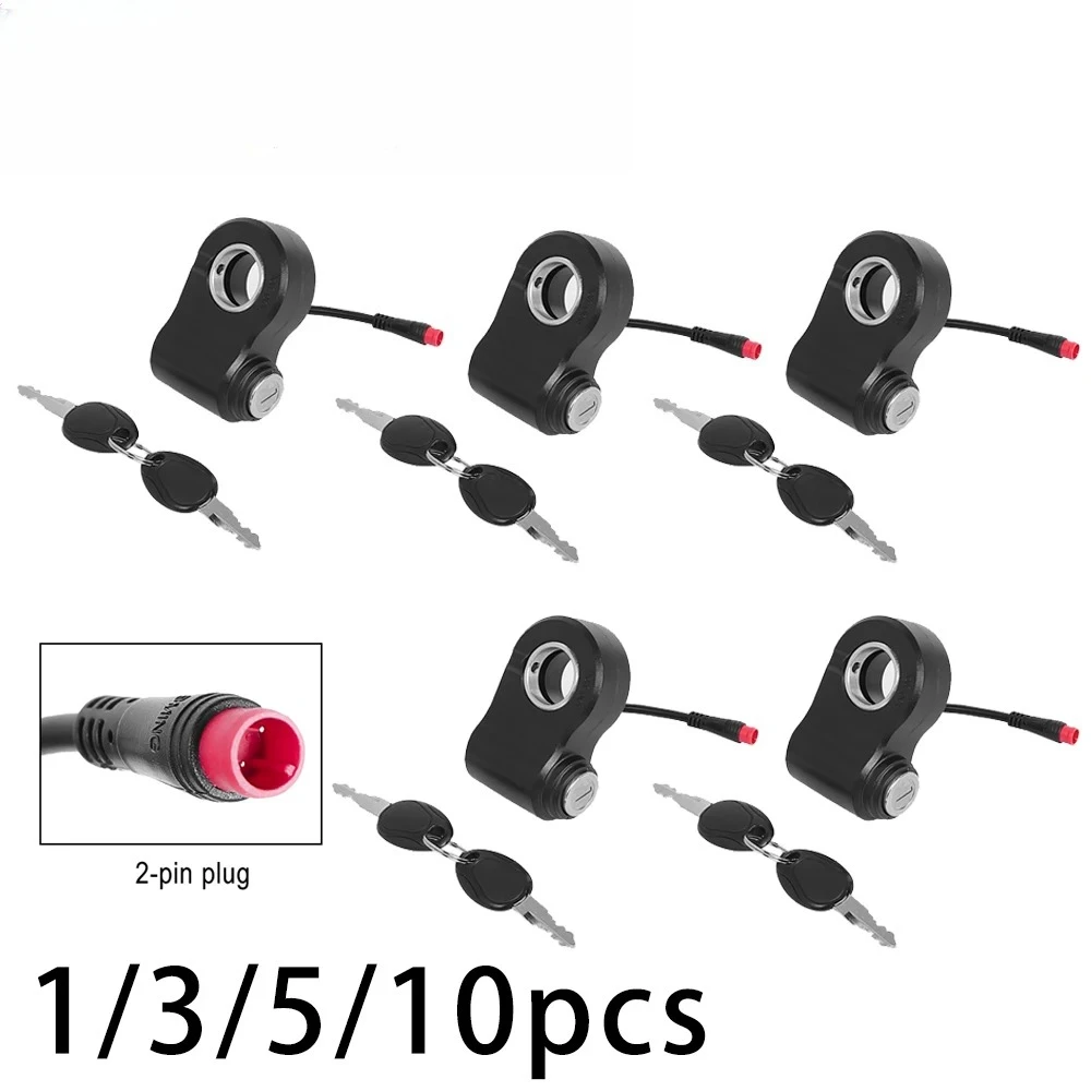 

2-контактный замок зажигания с ключом для Kukirin для G2 for Pro for Max, электрический скутер, электронный скутер, часть переключателя акселератора дроссельной заслонки