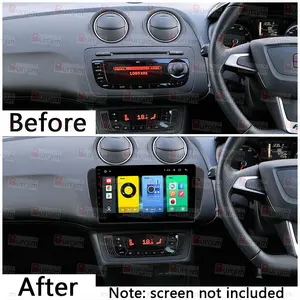 راديو السيارة واجهة الإطار لمقعد إيبيزا 6J 2008-2013 ، 9 6 إطارات مبيعات رئيسية لراديو 2 Din Ibiza - No5